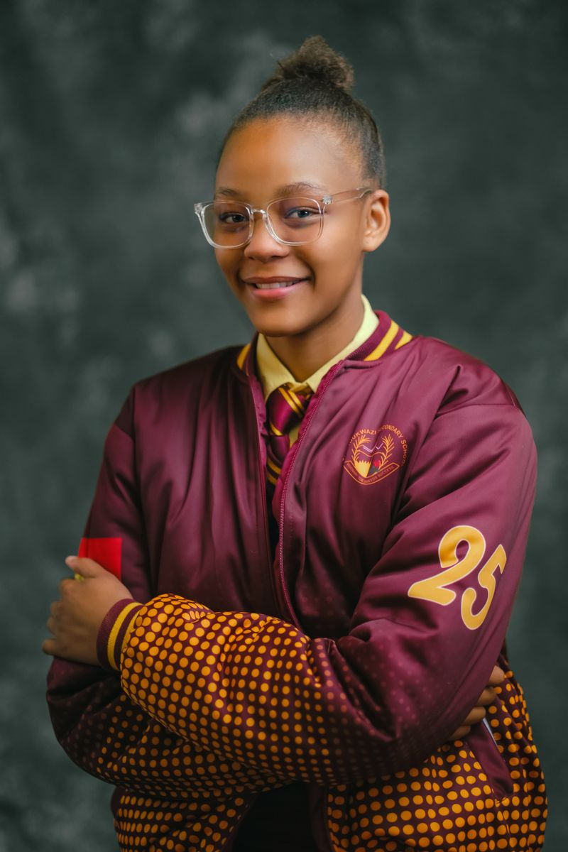 Student in school uniform